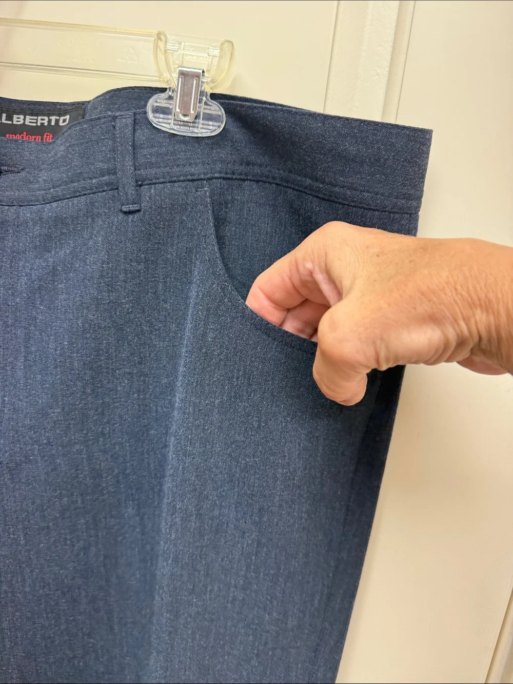 Alberto Navy Men's Dress Pants